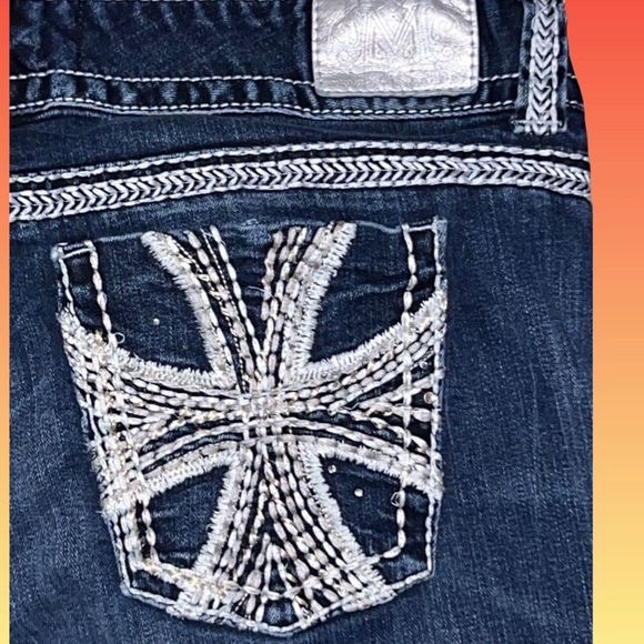 Plus Size Maurice’s Premium Embroidered Jeans Size  15/16 24x29 - Picture 7 of 7